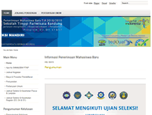 Tablet Screenshot of pmb.stp-bandung.ac.id
